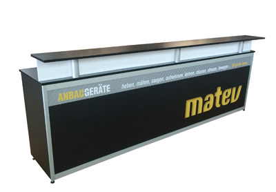 Messetheke Stone 3m
