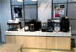 Empfangstheke Kitchen geflieste Theke mit Stromanschlüssen